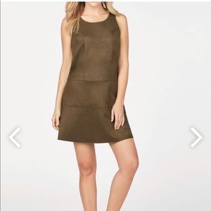 Faux suede dress